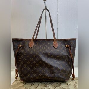 Louis Vuitton MM Dark Brown Monogram Tote “Damaged Bag”